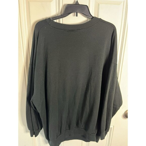 VTG 90s Christmas Sweater By Class Action One Size Fits Most Black Colorful - Picture 5 of 5